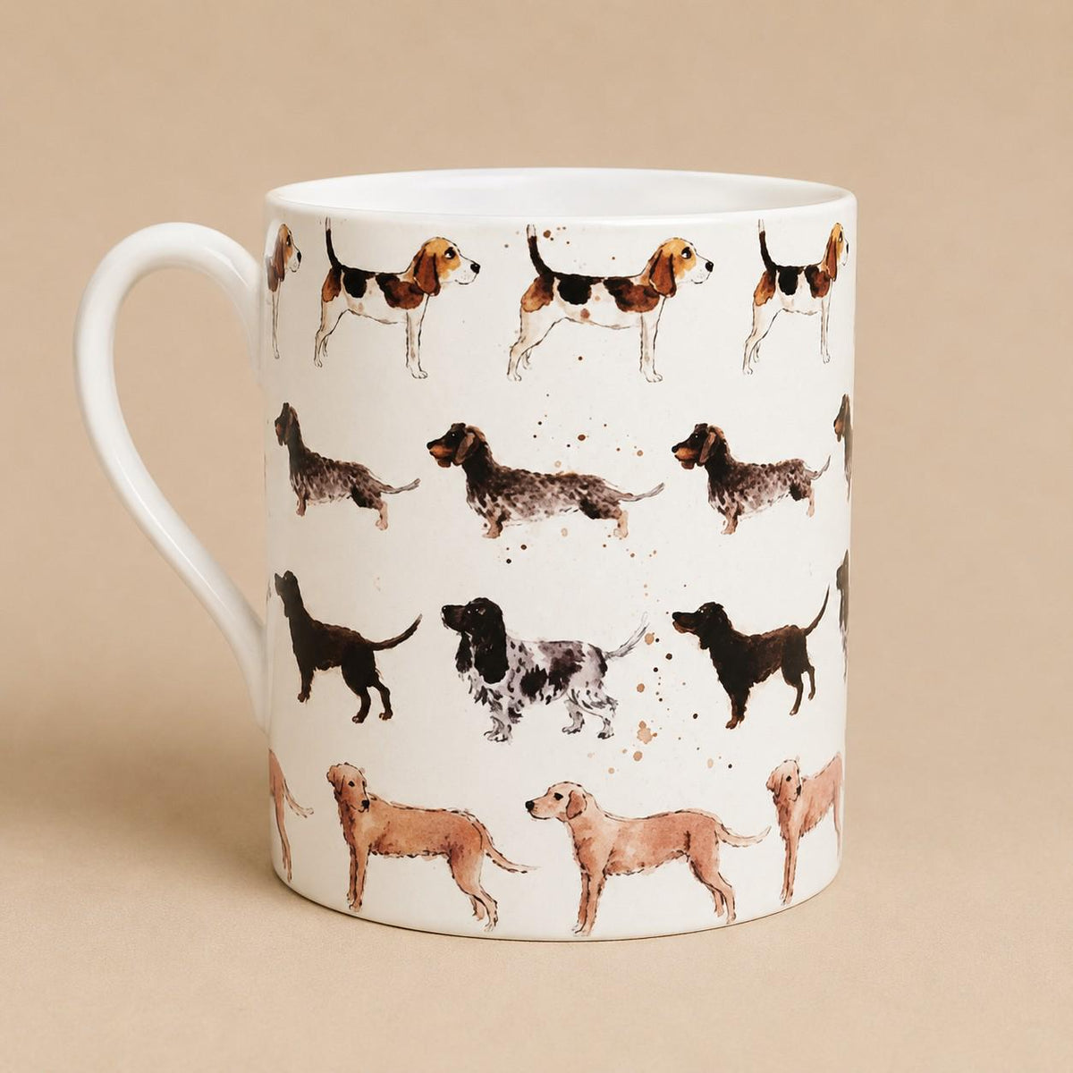 Country Dogs Fine Bone China Mug