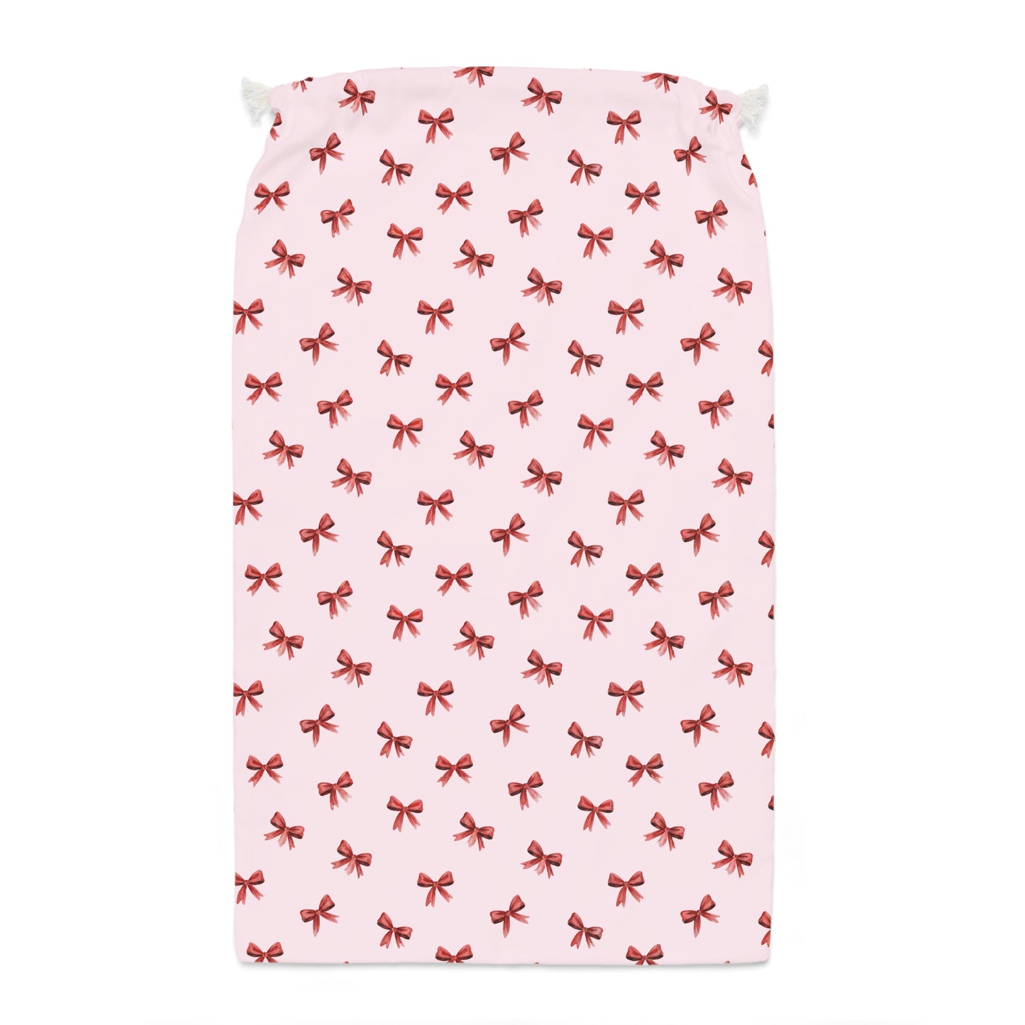 Red Christmas Bows & Festive Christmas Sack