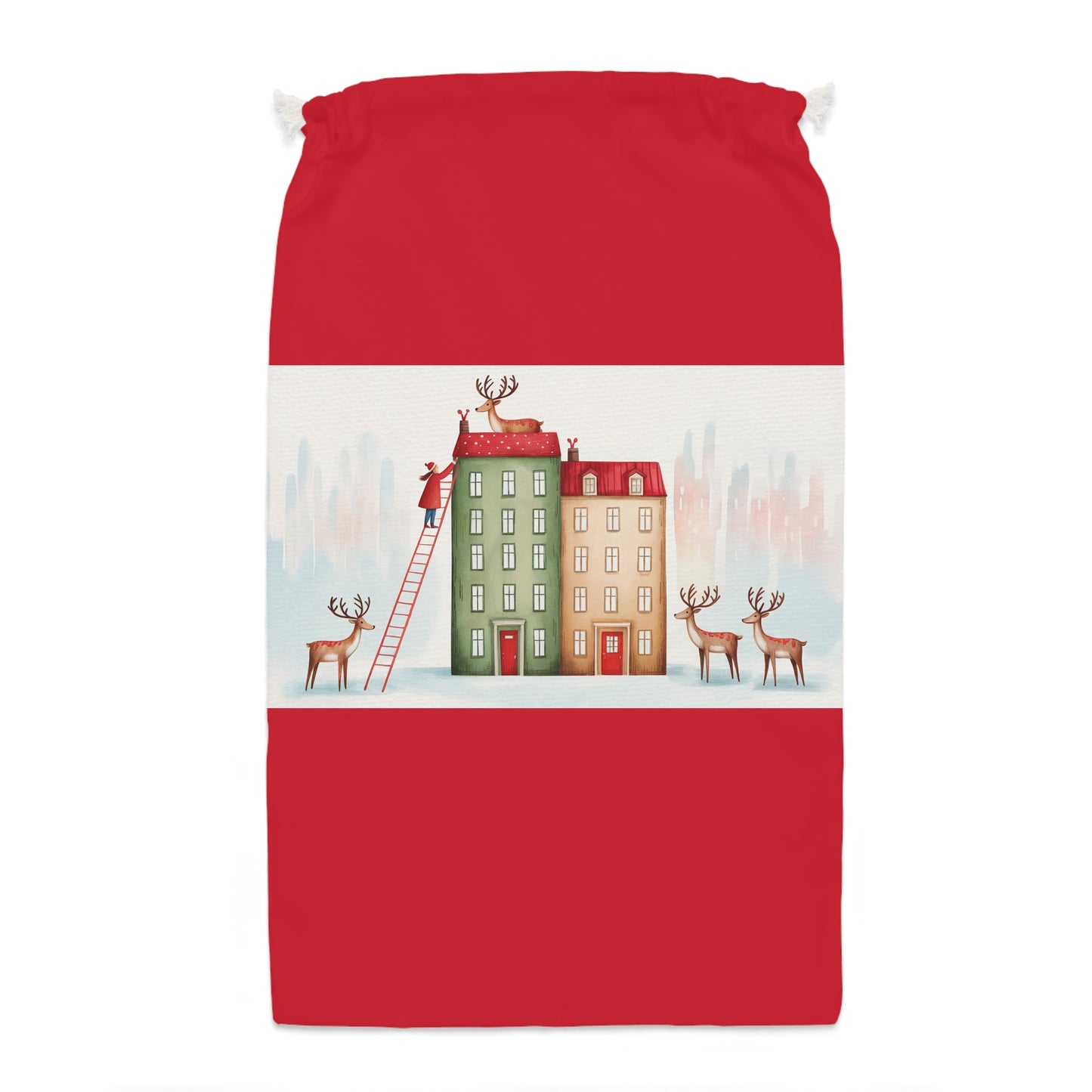 Whimsical Reindeer Christmas Sack | Novelty Holiday Decor
