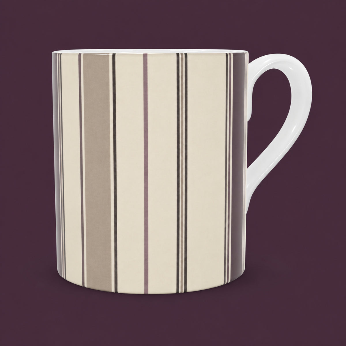 Mulberry & Stone Tailored Stripe Fine Bone China Mug