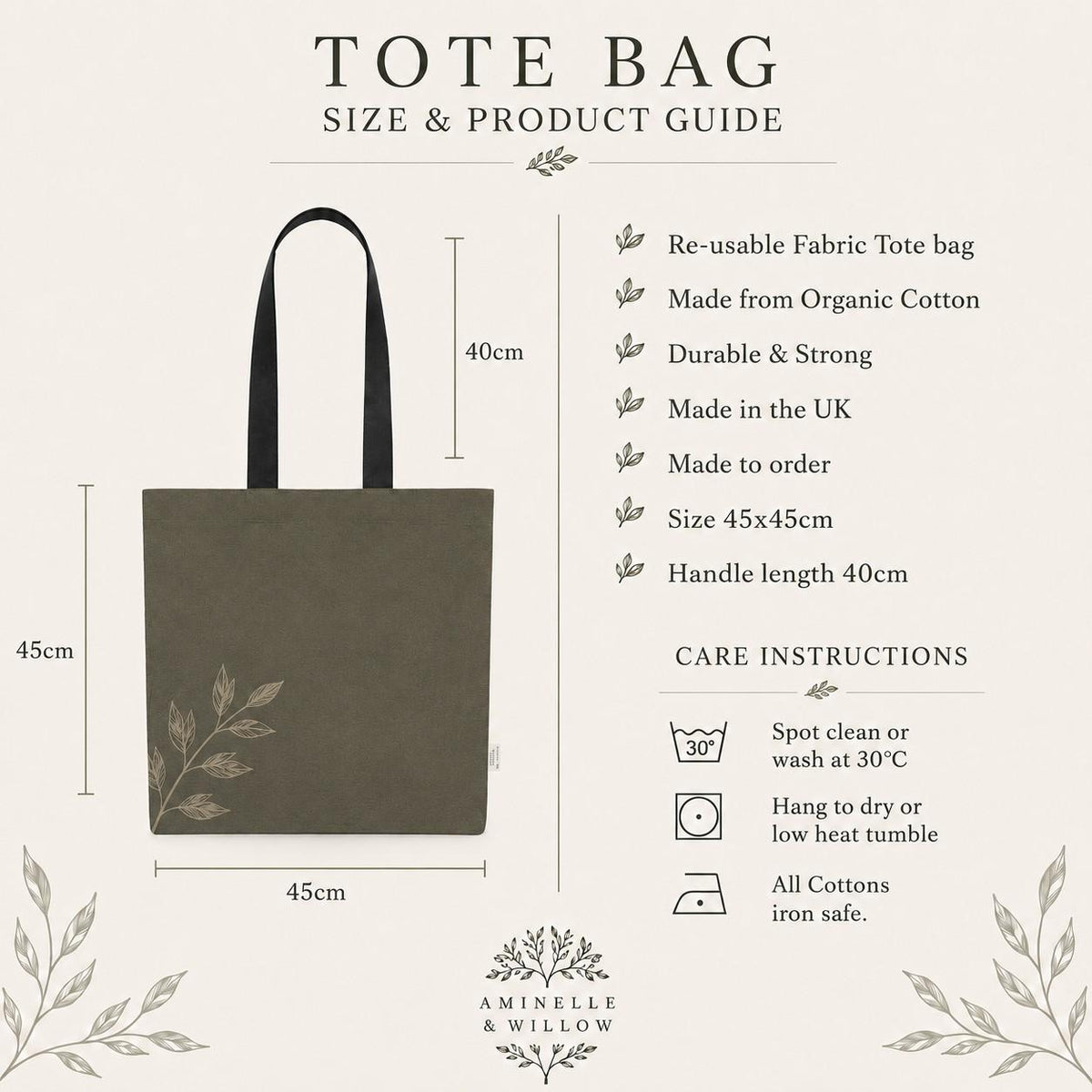 The Signature Willow Tote Bag Forest