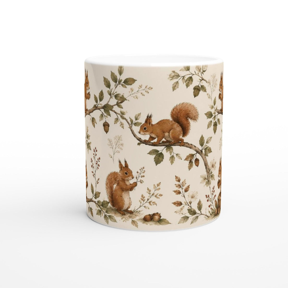 Woodland Squirrel Fine Bone China Mug
