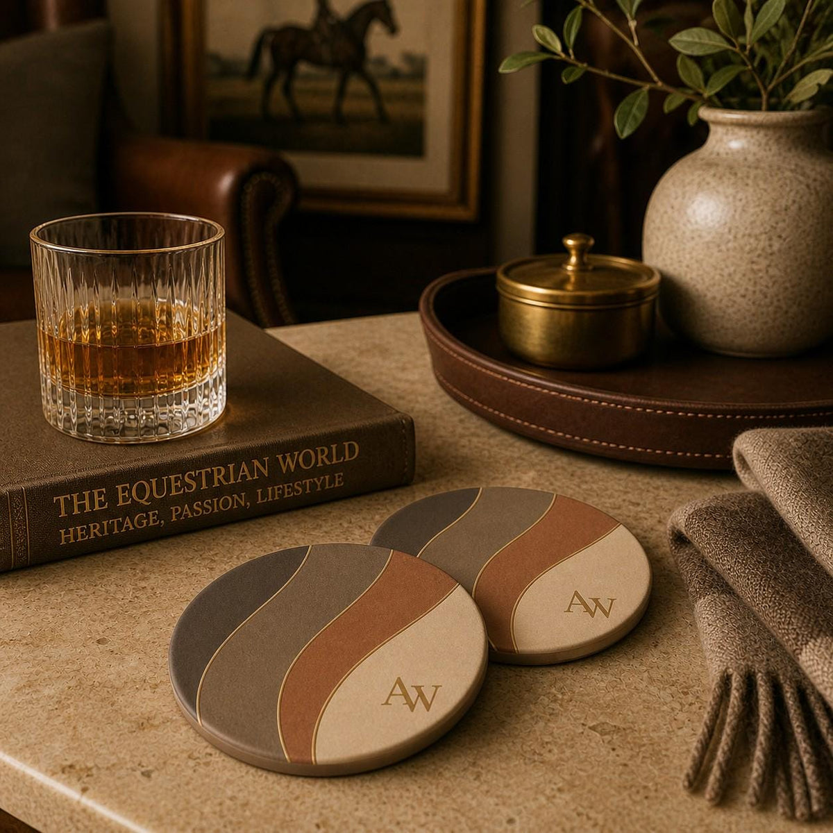 Estate Living Contour Coasters — Set of Two