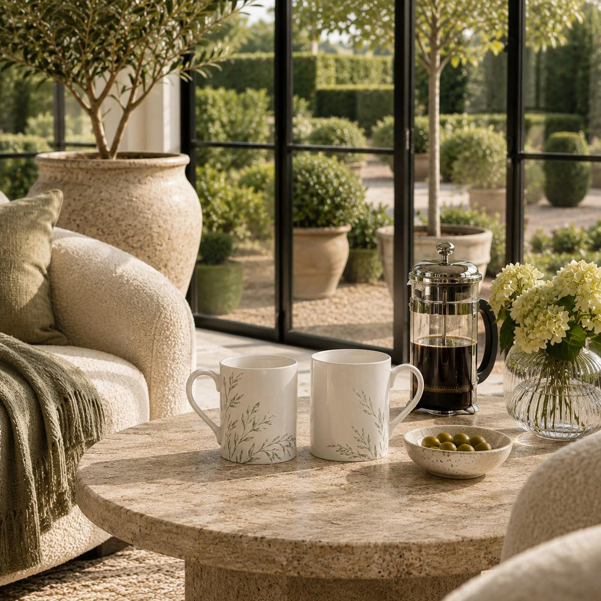 The Signature Willow Fine Bone China Mug Ivory