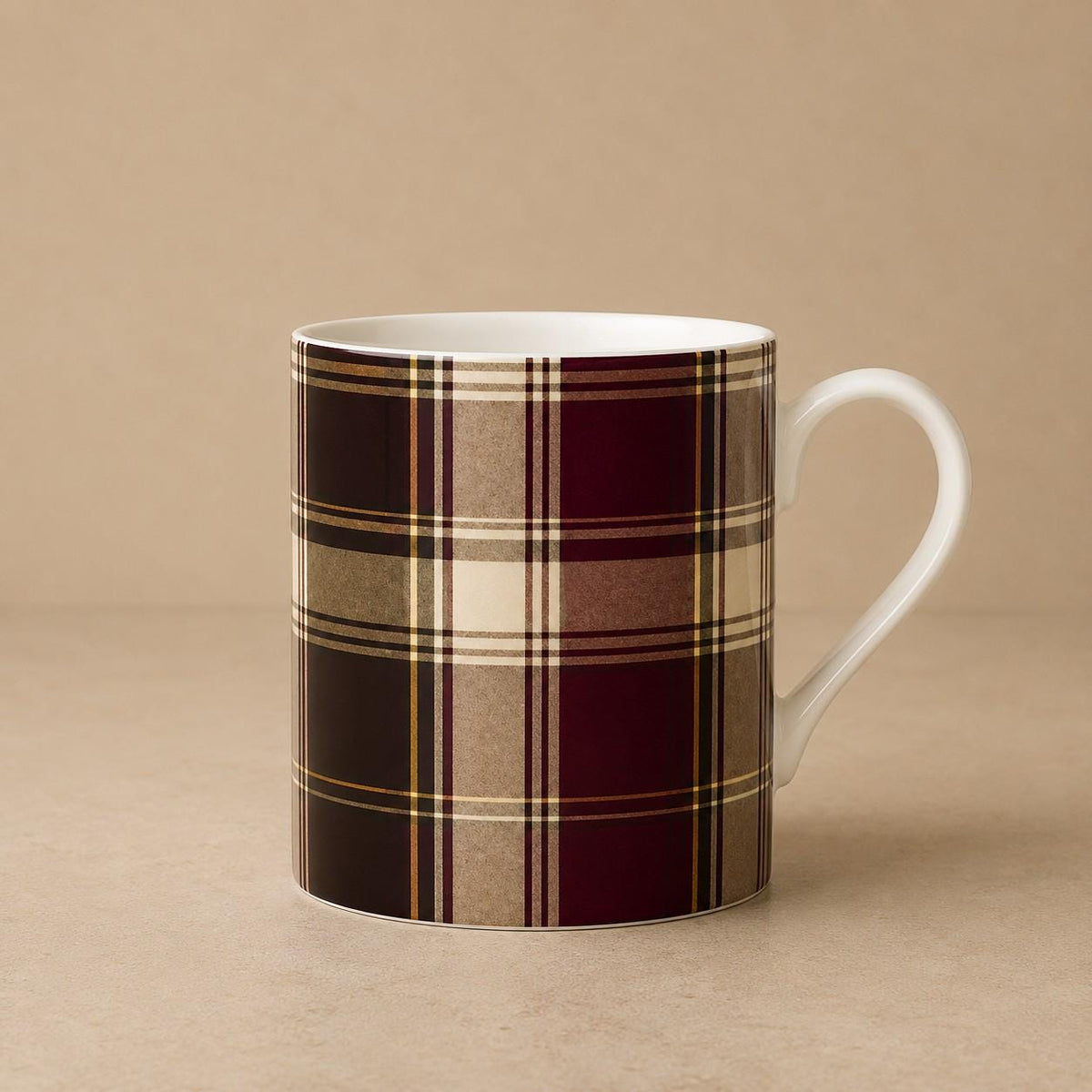 The Country Check Fine Bone China Mug