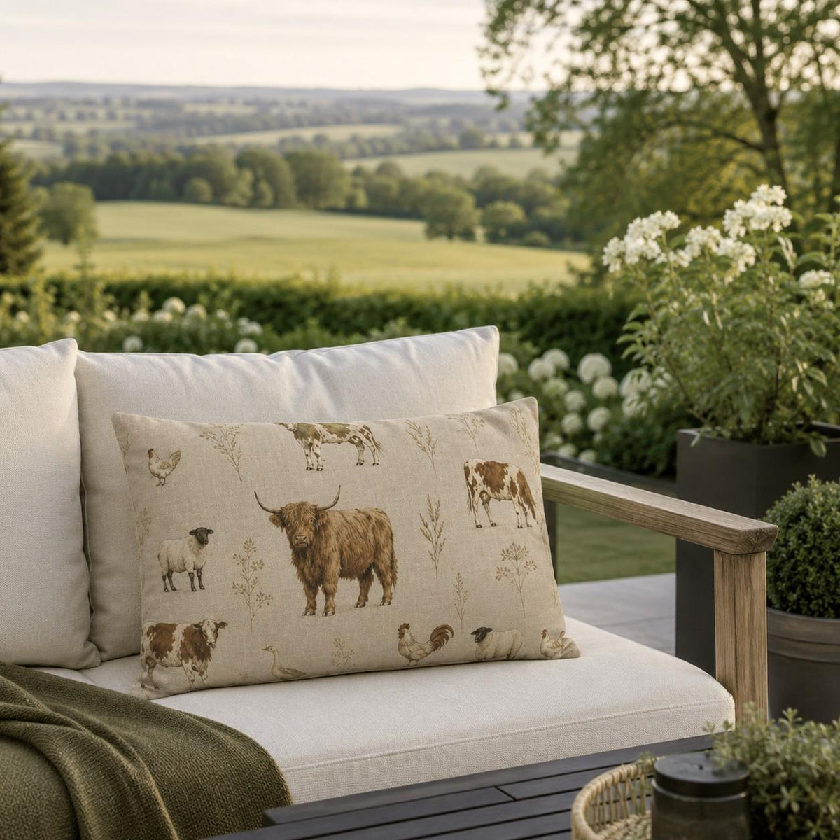 The Farmyard Cushion