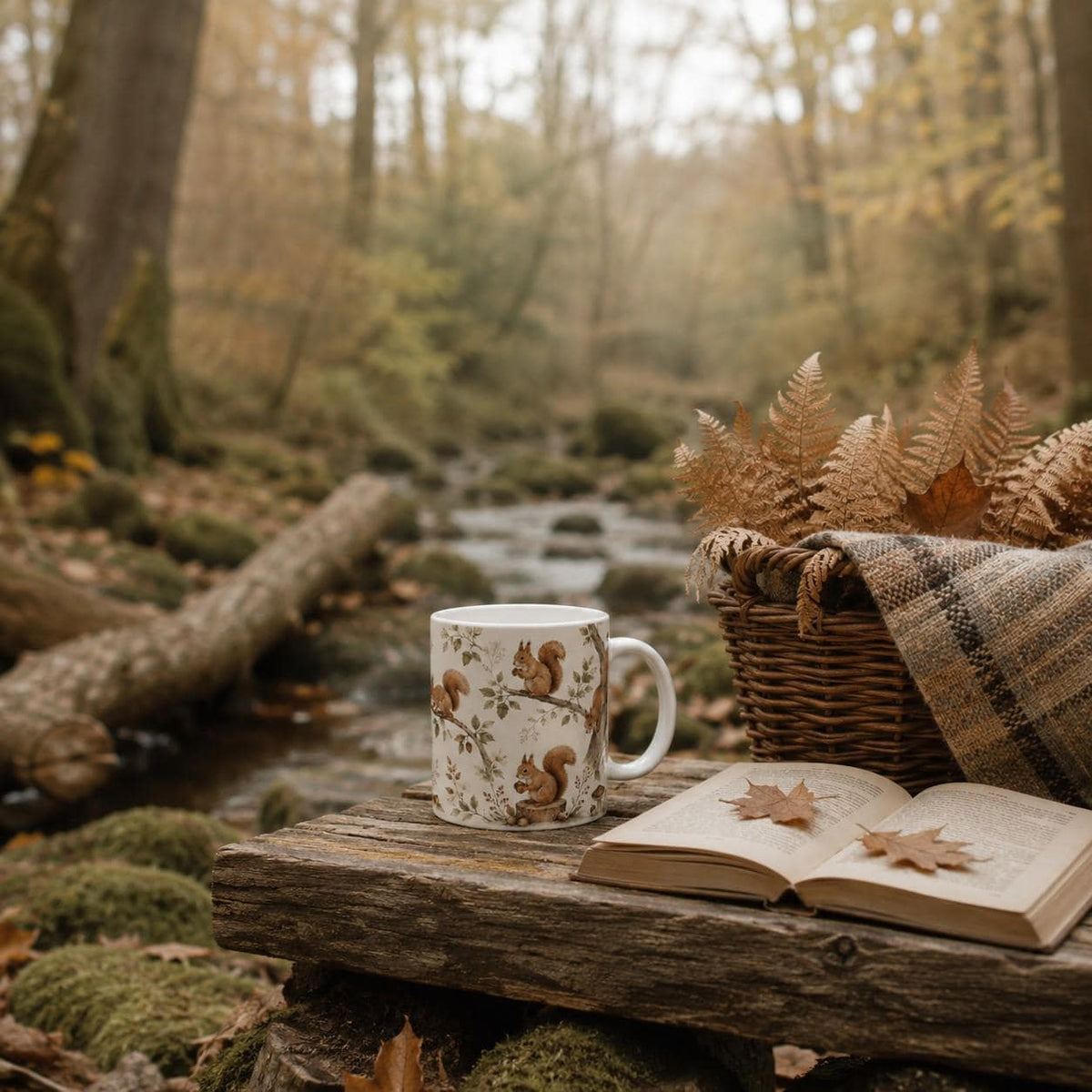 Woodland Squirrel Fine Bone China Mug