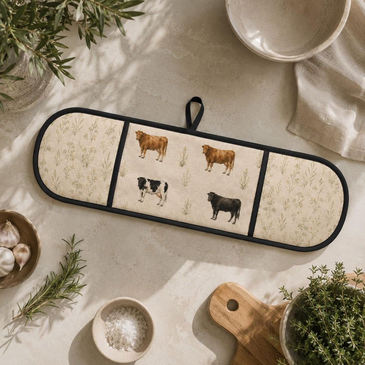 Country Edit Cattle Double Oven Glove