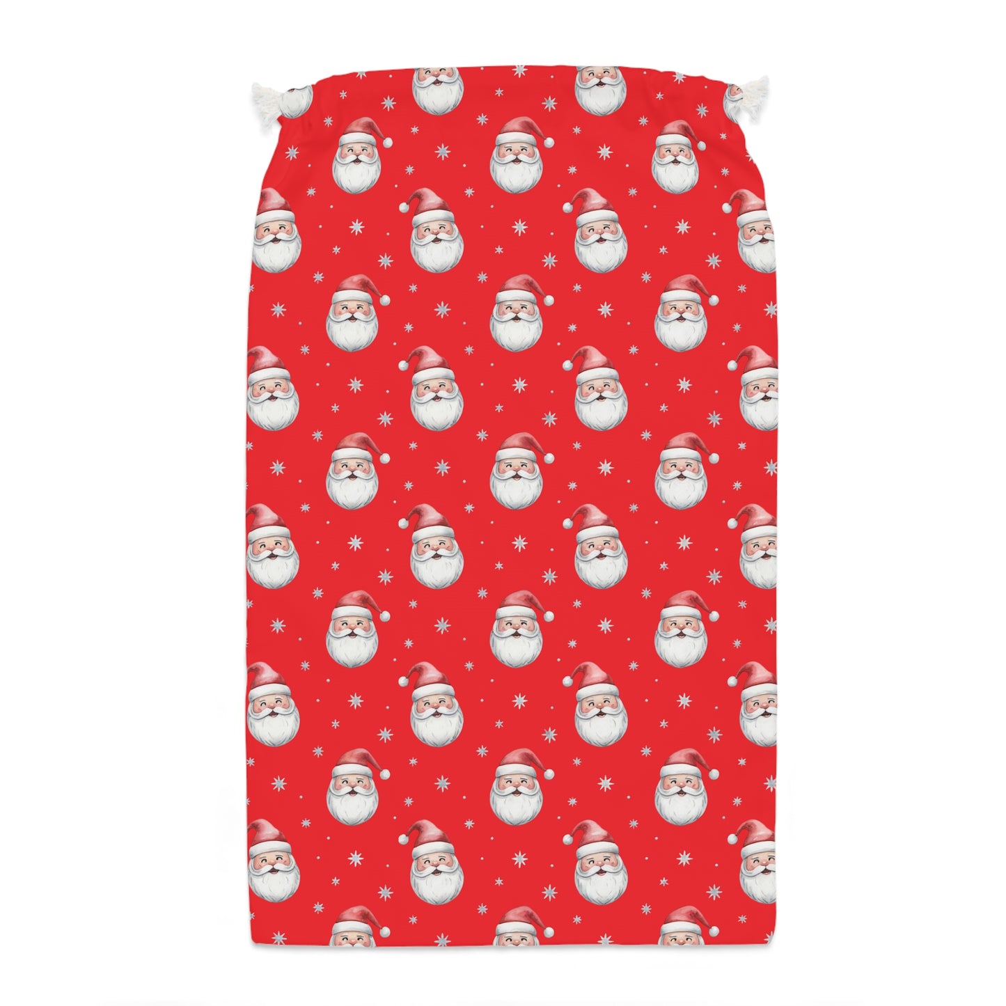 Charming Red Santa Sack with Iconic Santa Design - Ideal for Christmas