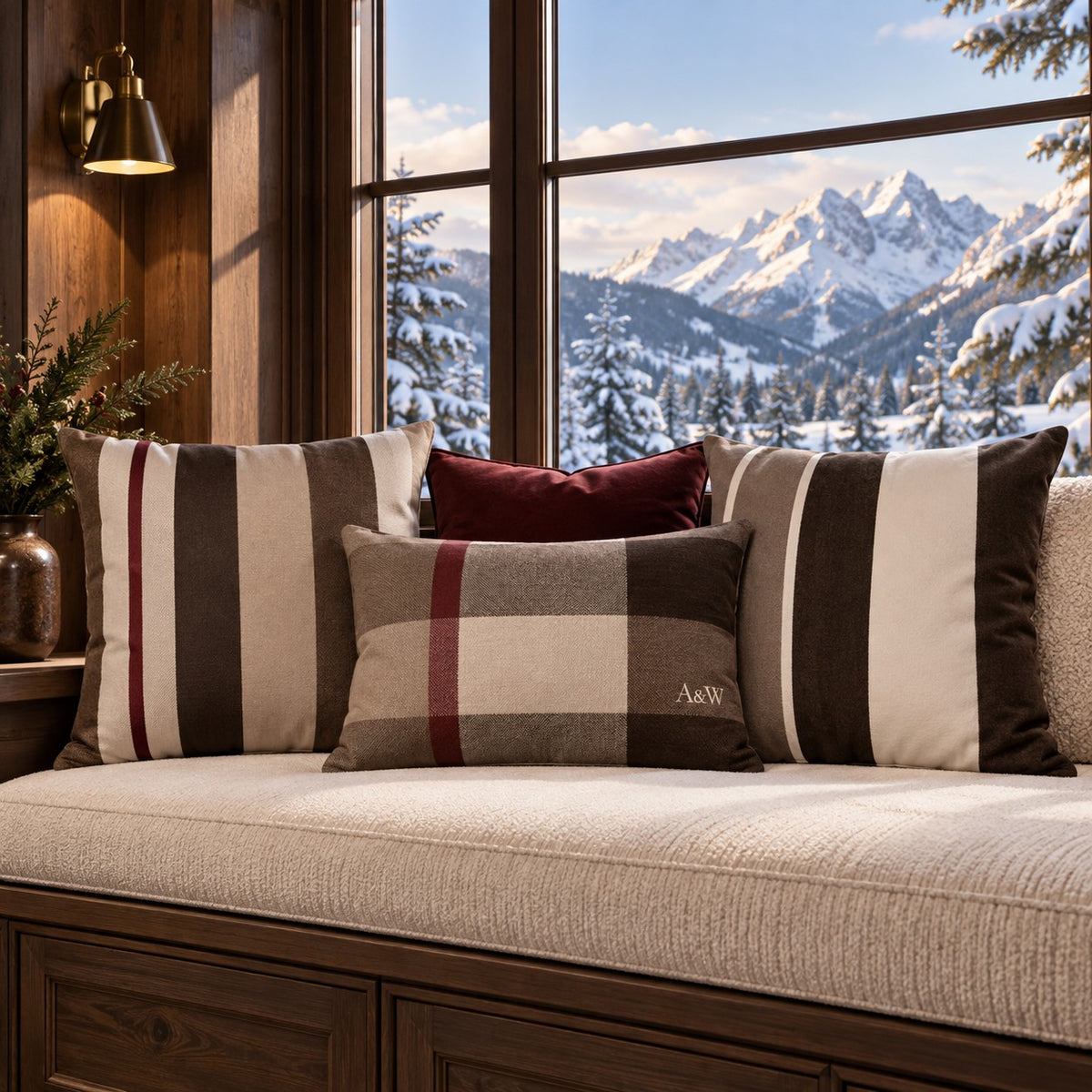 The Alpine Plaid Cushion