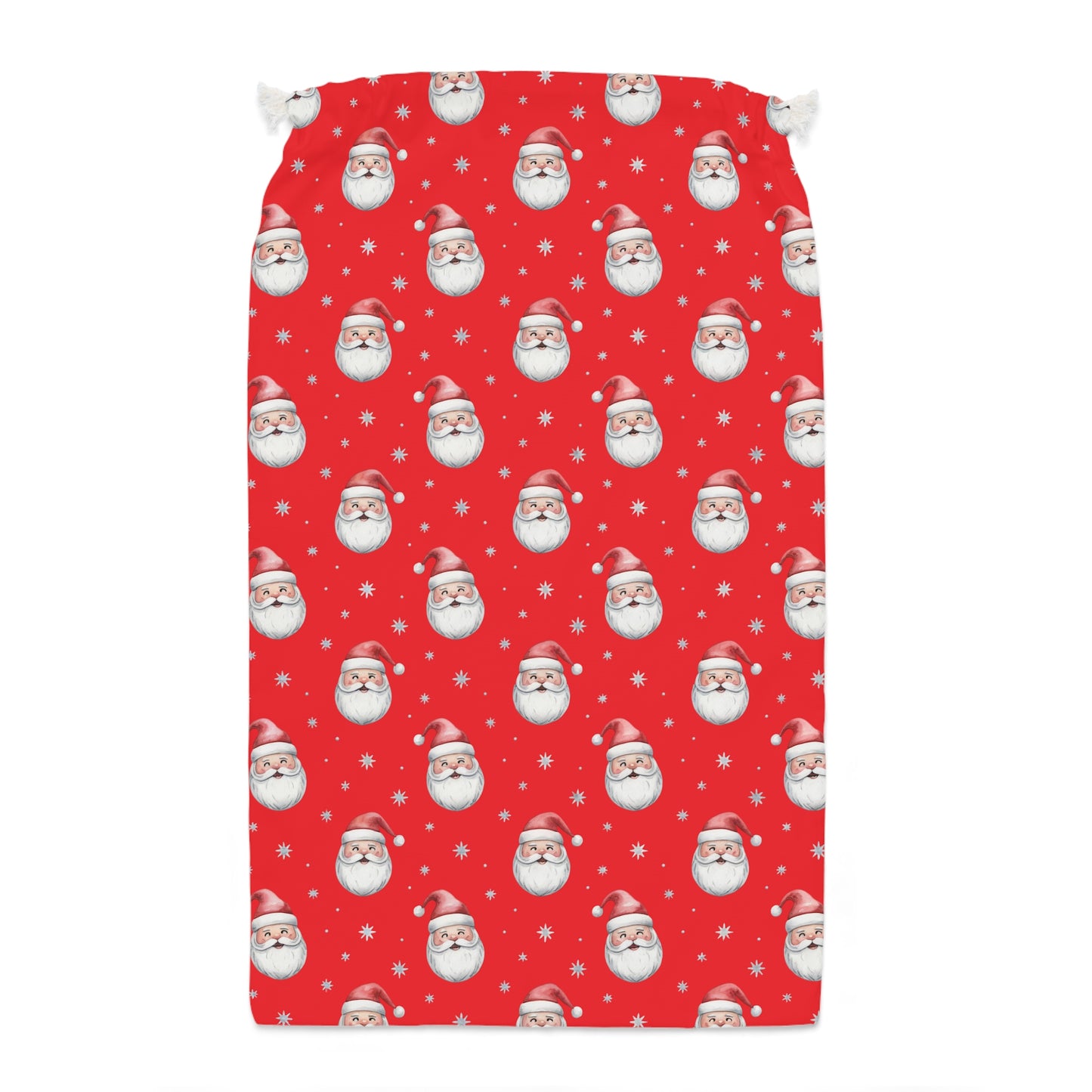 Charming Red Santa Sack with Iconic Santa Design - Ideal for Christmas