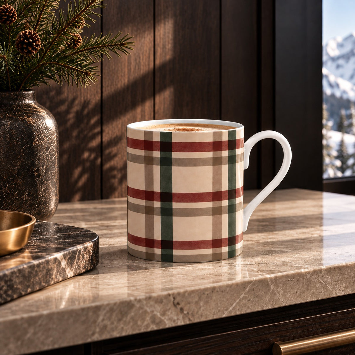 The Alpine Plaid Mug