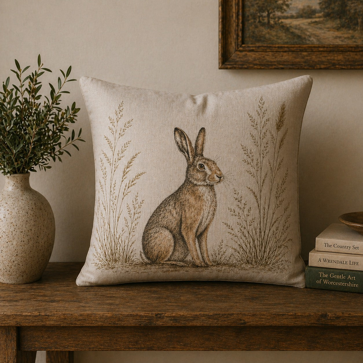 Estate Hare Cushion