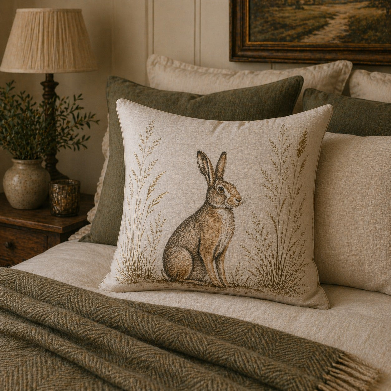 Estate Hare Cushion