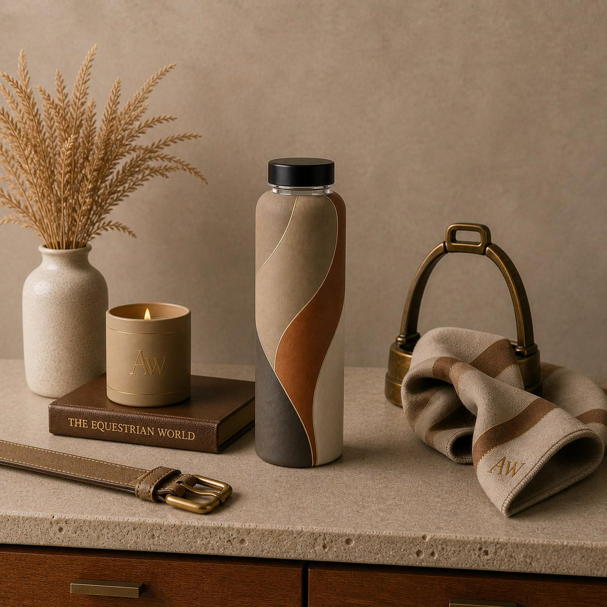 Estate Living Contour Glass Water Bottle