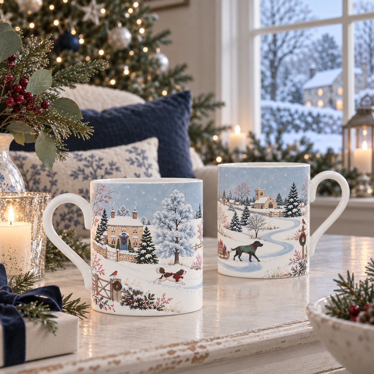 The Winter Estate Dogs Mug