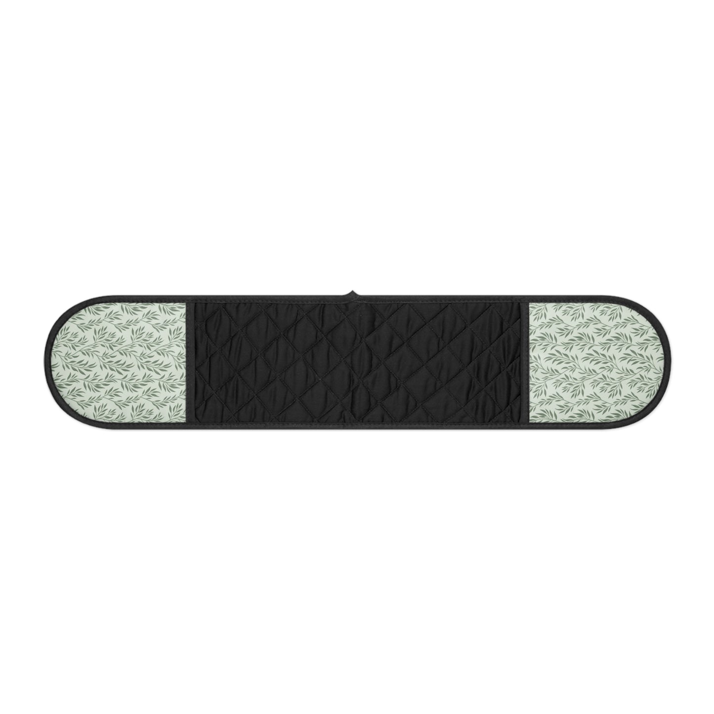 Sage Green Willow Oven Gloves – Minimal Botanical Kitchen Set