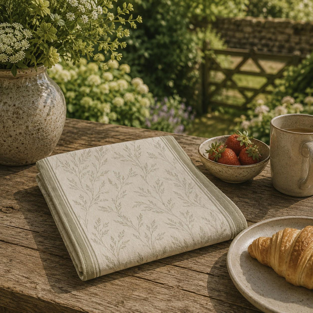 The Signature Willow Botanical Throw Sage