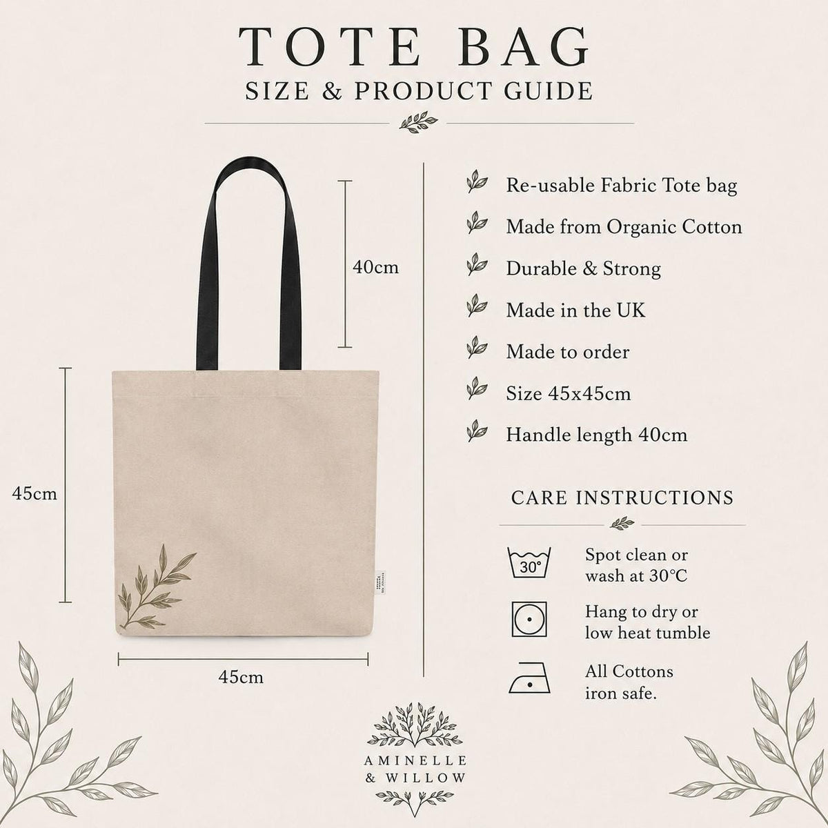 The Signature Willow Tote Bag Mushroom