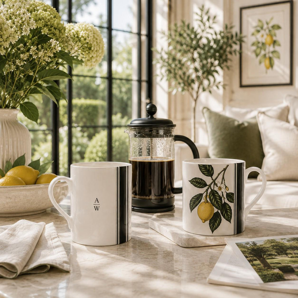 The Orangery Lemon Fine Bone China Mug