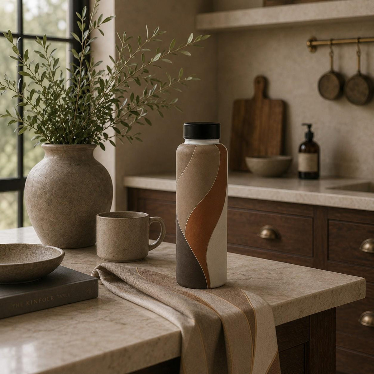 Estate Living Contour Glass Water Bottle