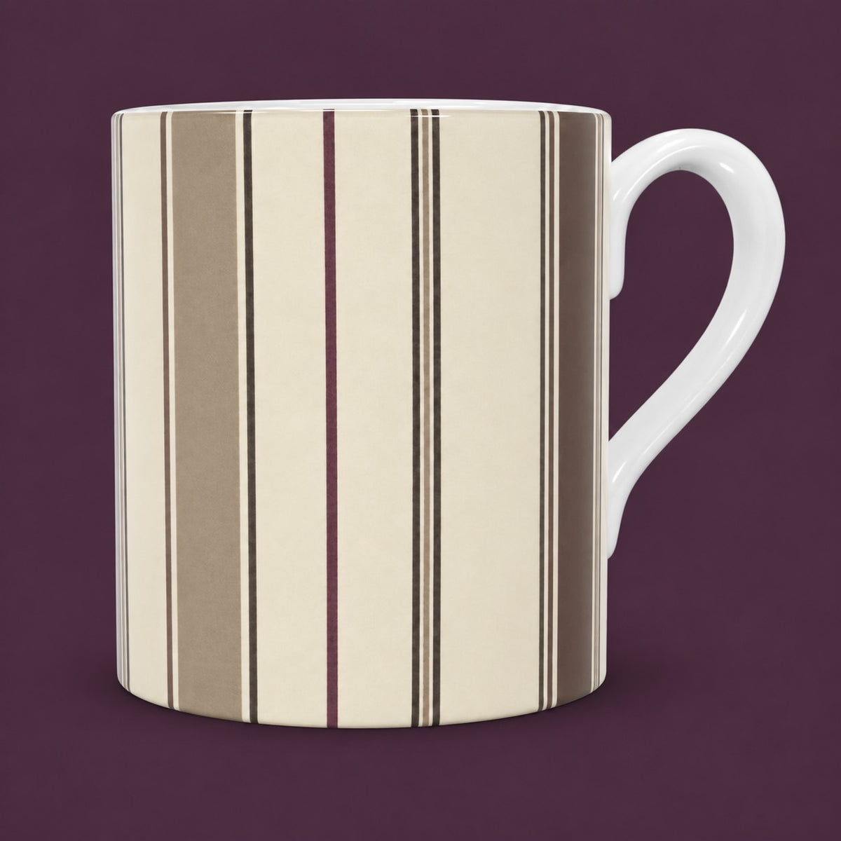 Mulberry & Stone Heritage Stripe Fine Bone China Mug