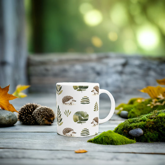 Woodland Hedgehog Ceramic Mug