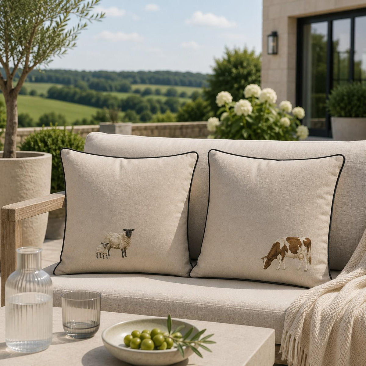 The Meadow Cow Cushion