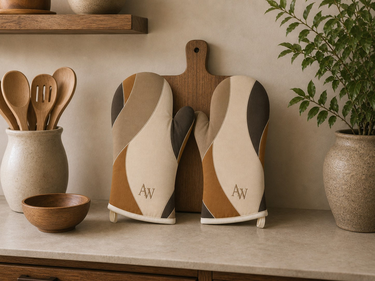 Stone Oven Mitt Set
