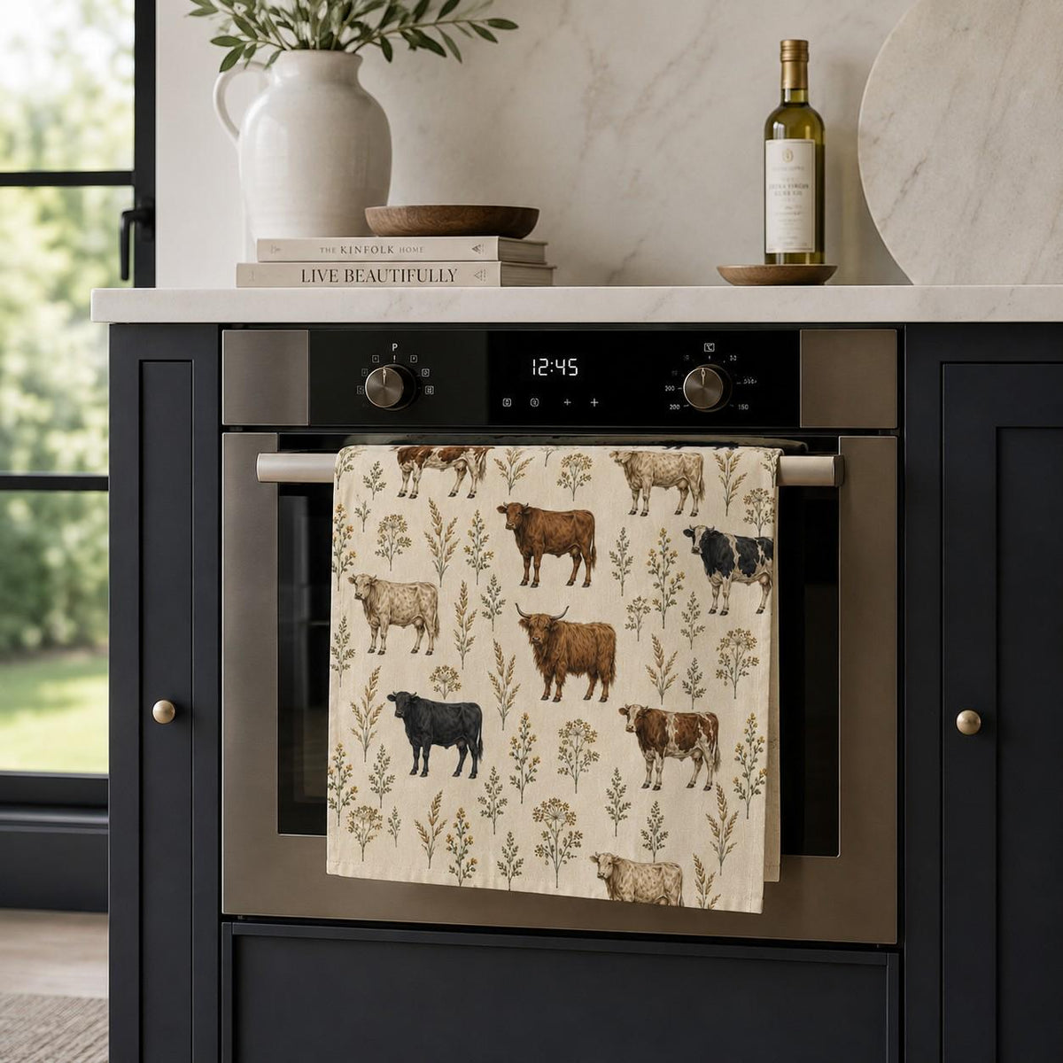 Country Edit Cattle Tea Towel