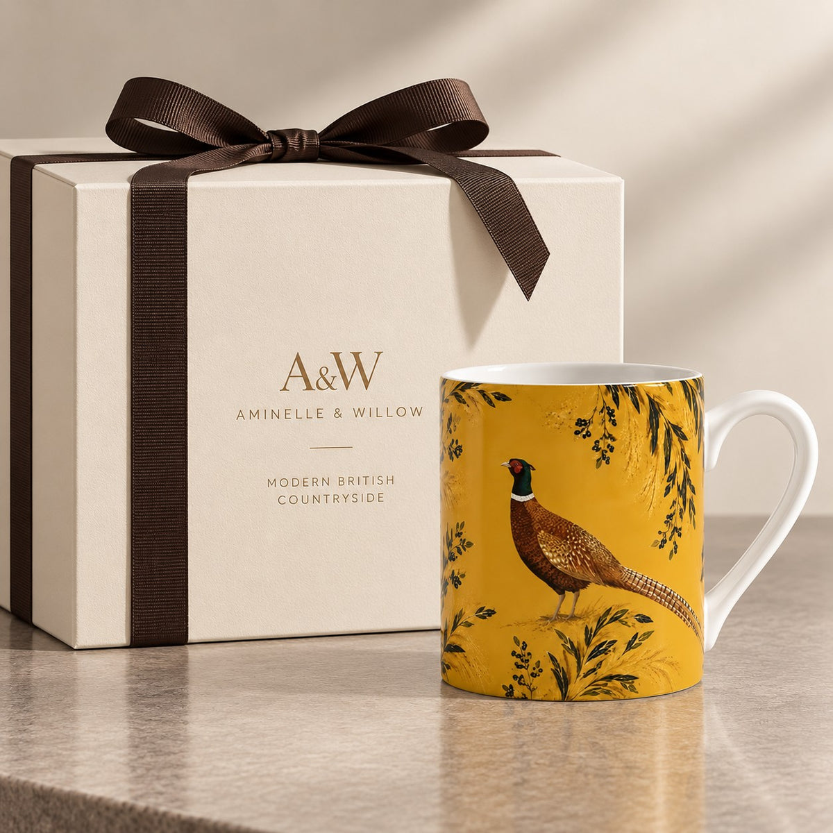 pheasant mug UK, pheasant gift, pheasant lover gift, game bird gift, country lover gift, countryside gift UK, British wildlife gift, country sports gift, shooting gift UK, bird lover gift UK, country home gift, fine bone china mug, British made gift