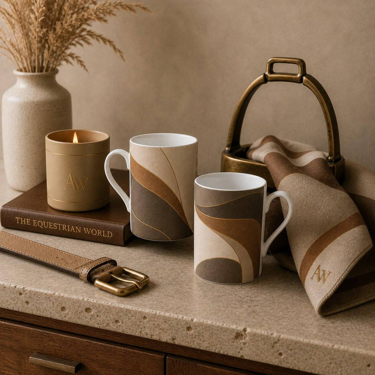 Estate Living Contour Fine Bone China Mug