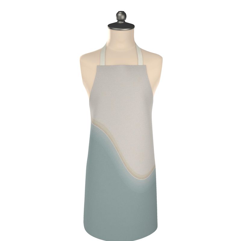 Shoreline Cotton Apron – Coastal Calm Minimal Design