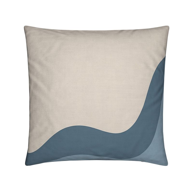 Shoreline Cotton Linen Cushion – Coastal Calm Minimal Design