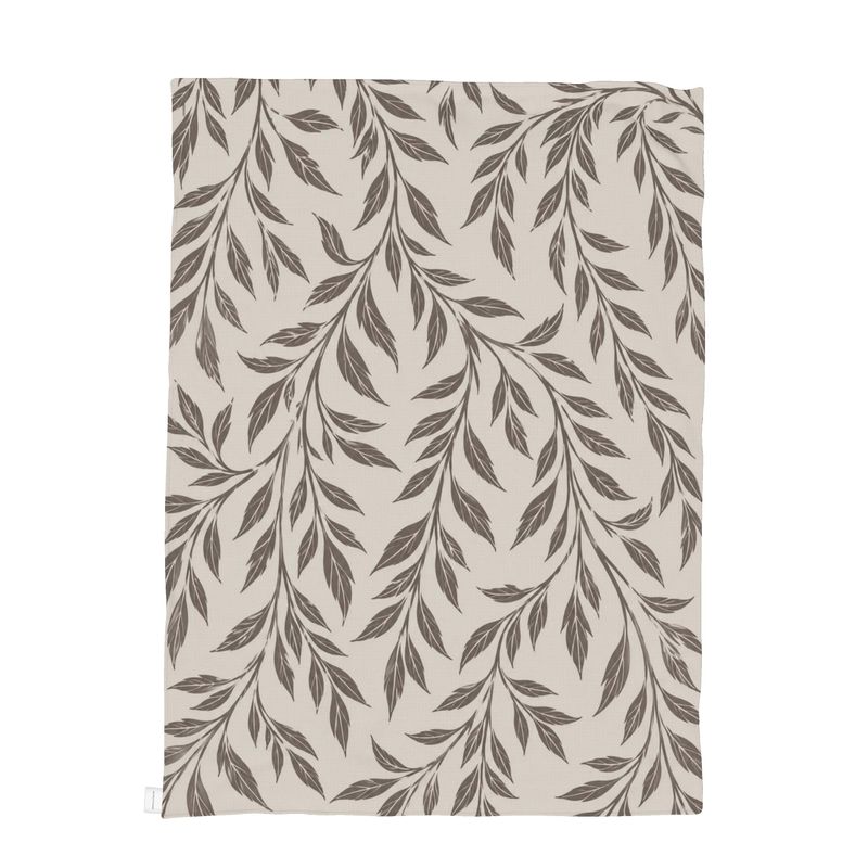 Willow Botanical Throw – Taupe & Ivory | Countryside Companions