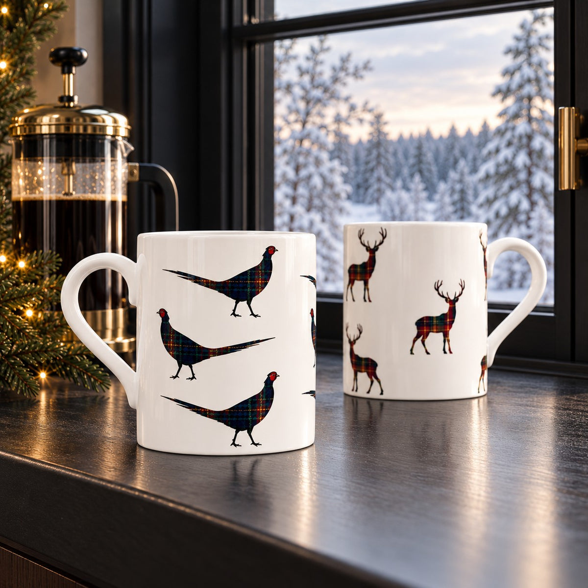 Tartan Pheasant Mug