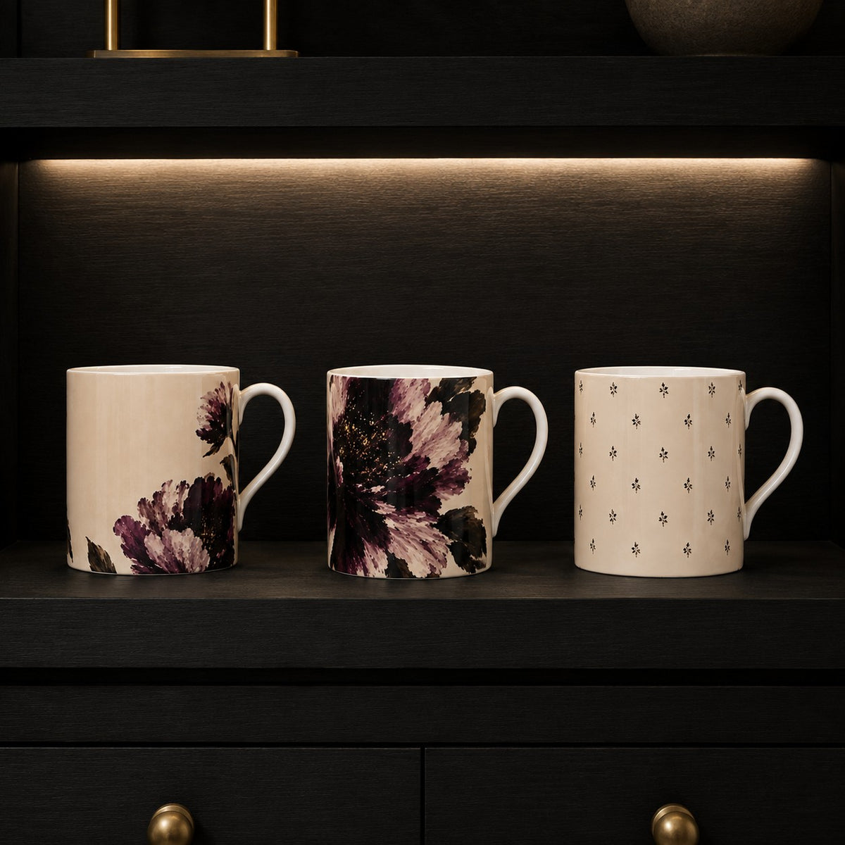 Mulberry & Stone Tailored Stripe Fine Bone China Mug