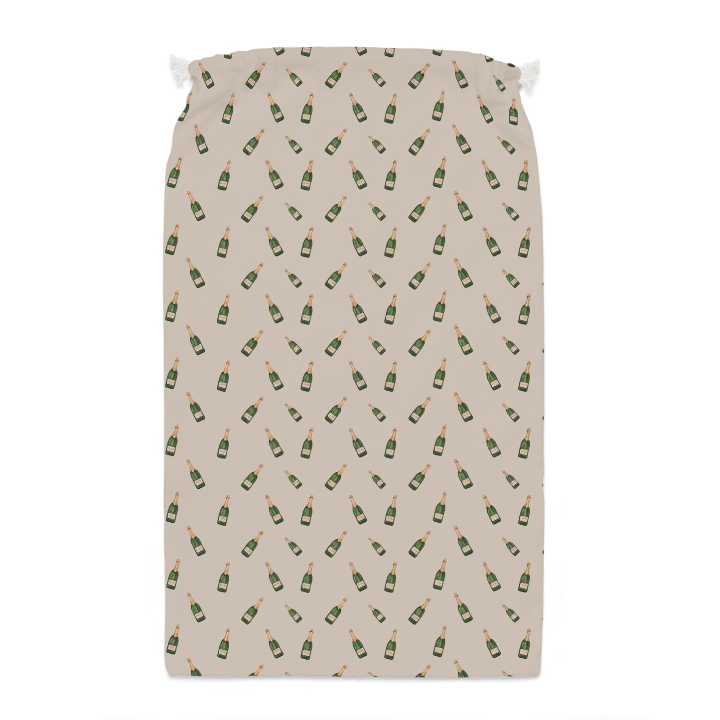 Festive Champagne Christmas Sack - Holiday Gift Bag for Bubbly Lovers