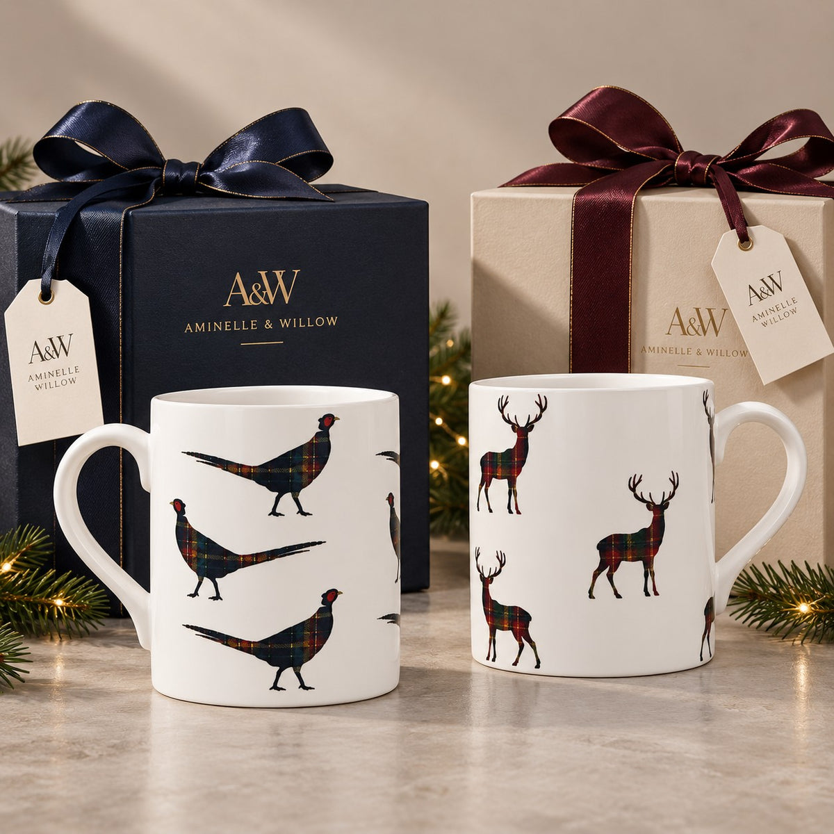 Tartan Stag Mug