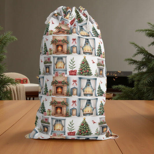Christmas Fireside Luxury Sack - Perfect for Holiday Gifting & Decor