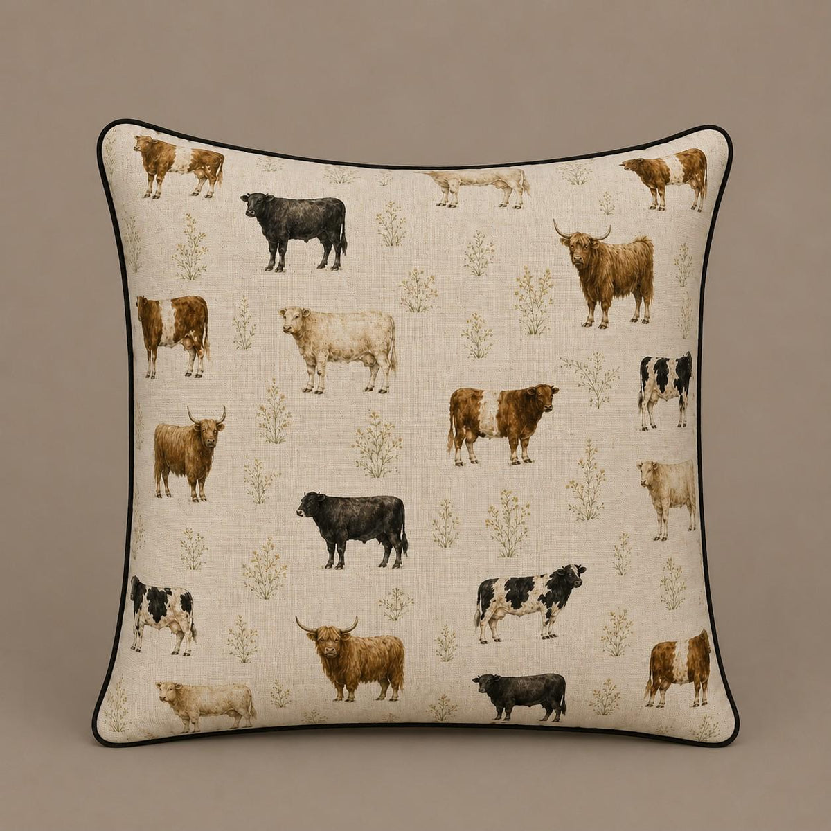 Country Edit Cattle Cushion