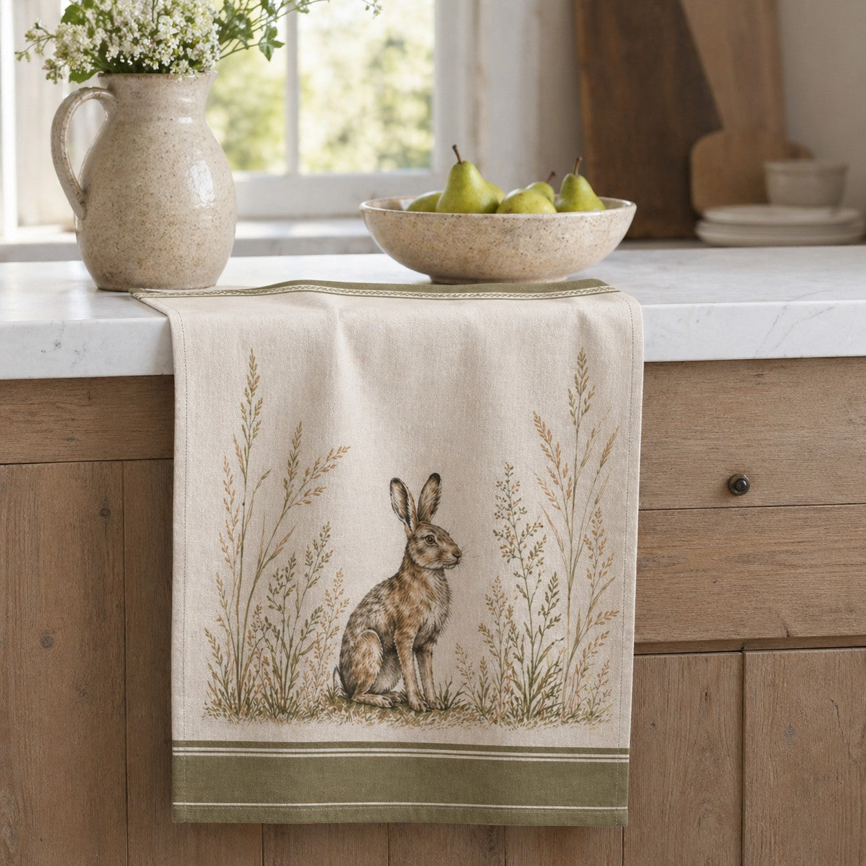 Estate Hare Tea Towel