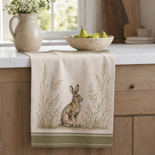 Estate Hare Tea Towel