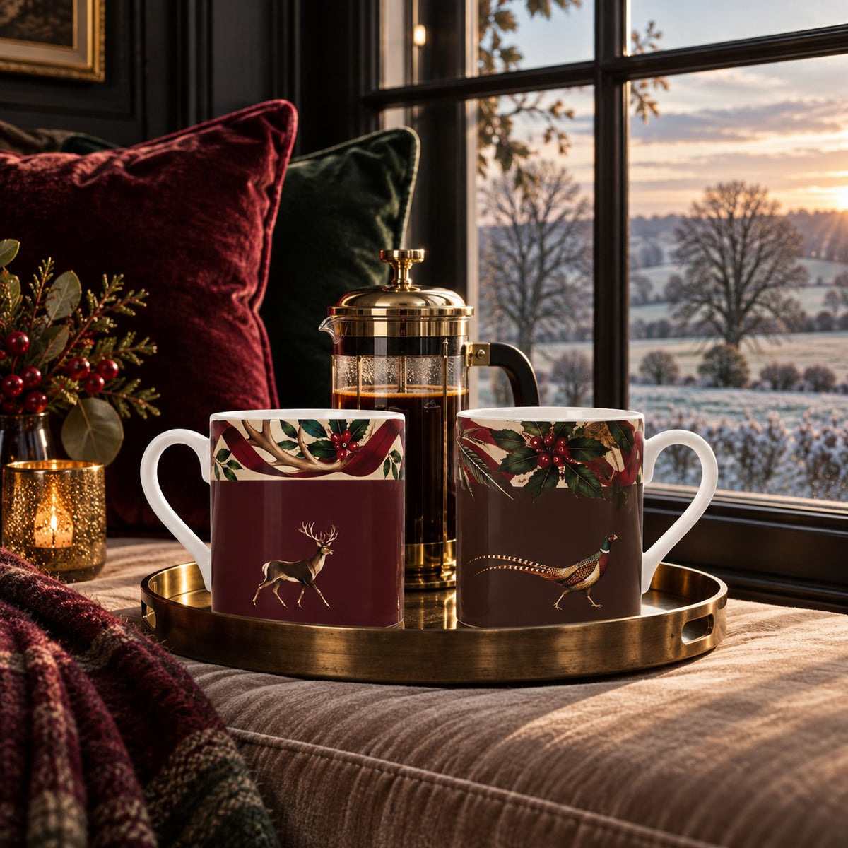 Christmas Pheasant Mug