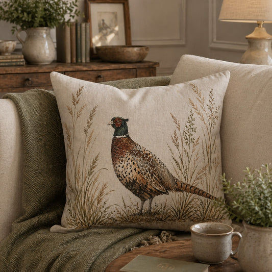 Estate Pheasant Cushion