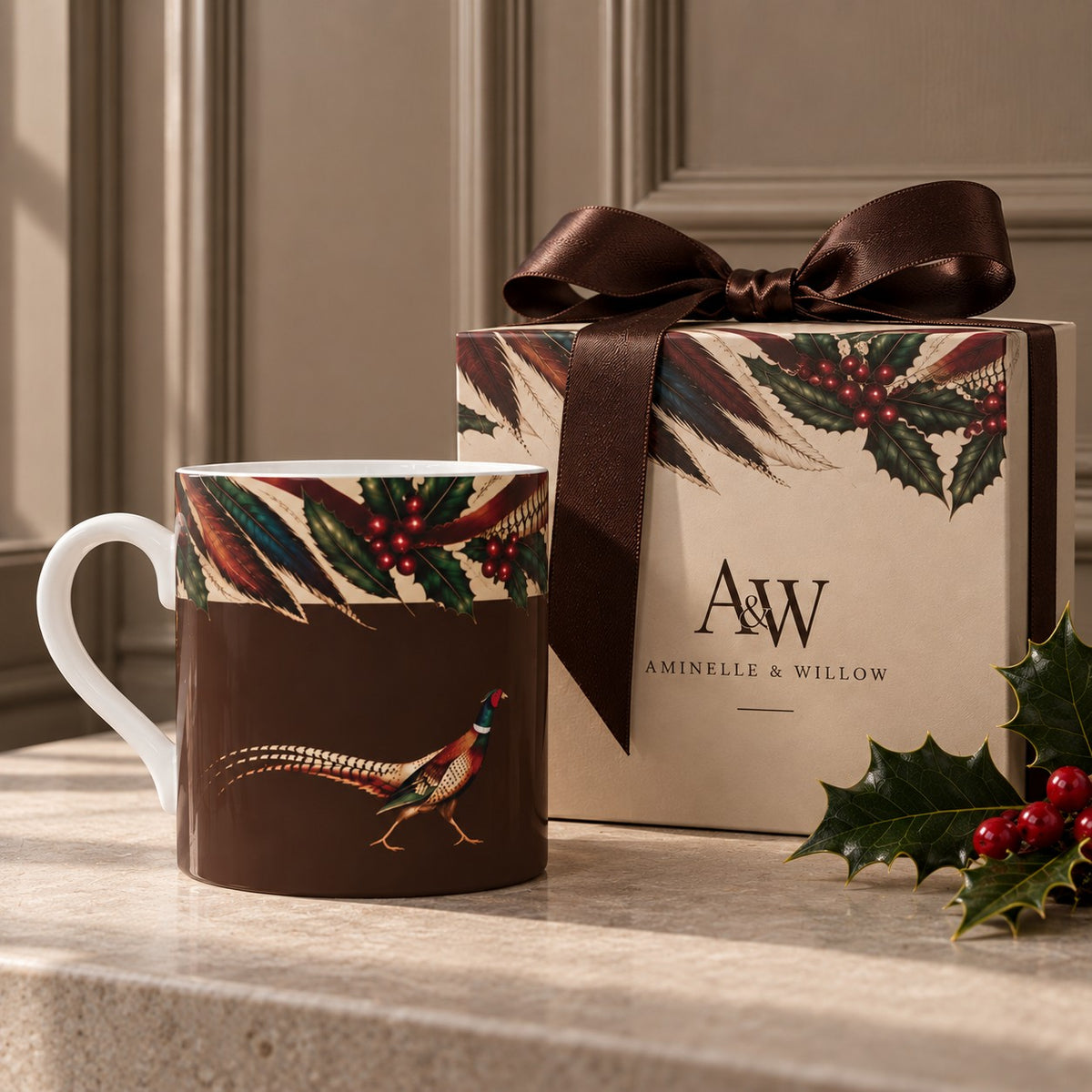 Christmas Pheasant Mug