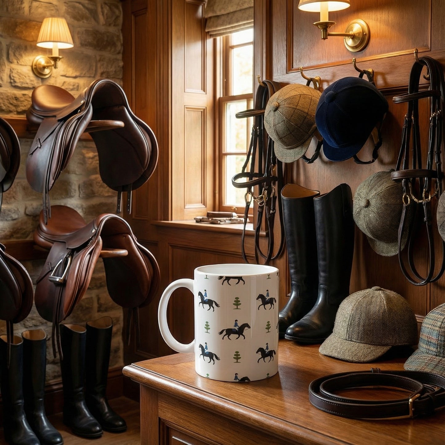 Stylish Horse Rider Ceramic Mug - Great for Riders & Horse Lovers
