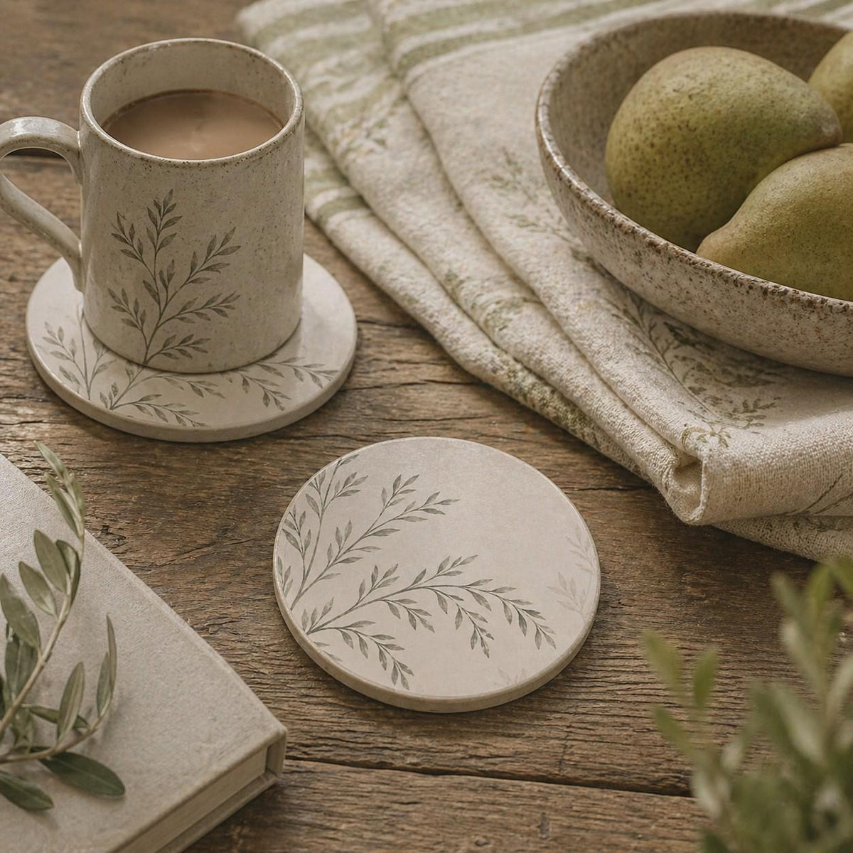 The Signature Willow Botanical Coasters