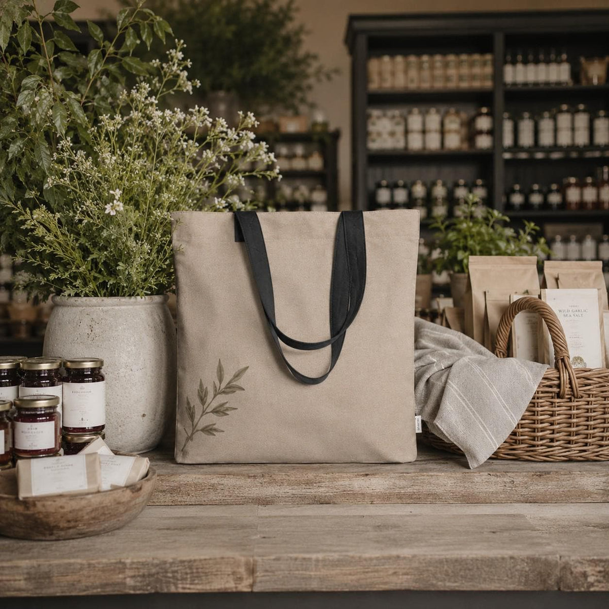 The Signature Willow Tote Bag Mushroom