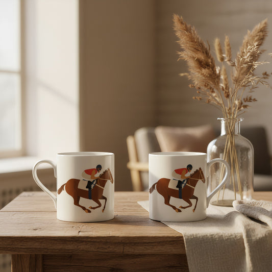 Horse Racing Mug – Jockey Silks Bone China Coffee Cup